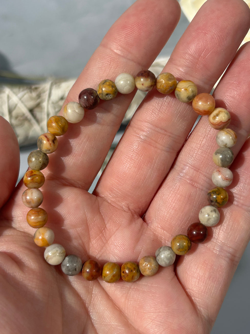 Crazy Lace Agate Bracelet