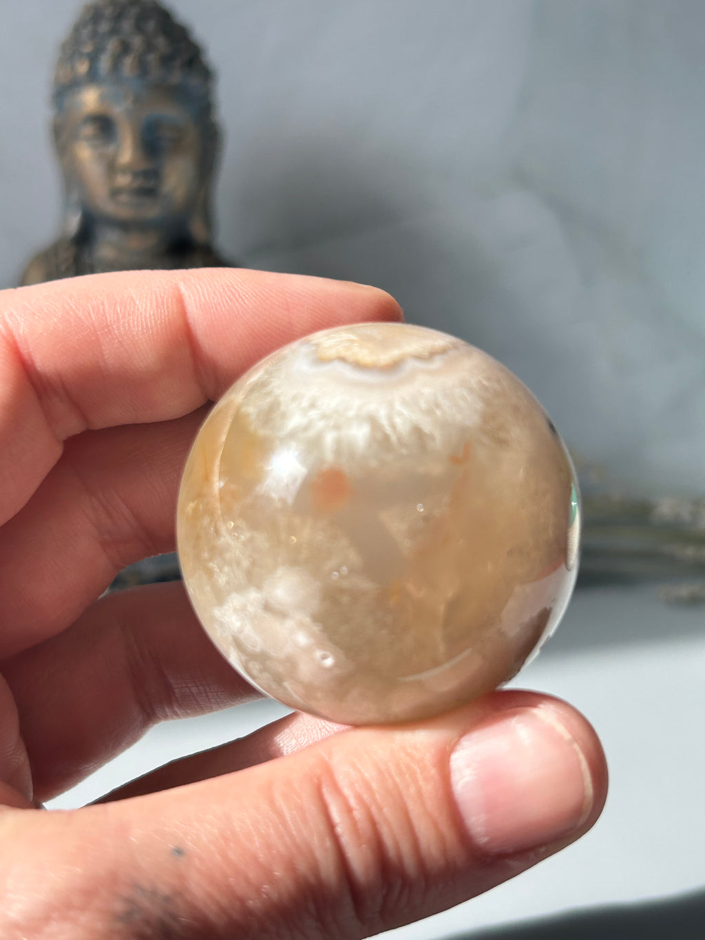 Flower Agate Sphere