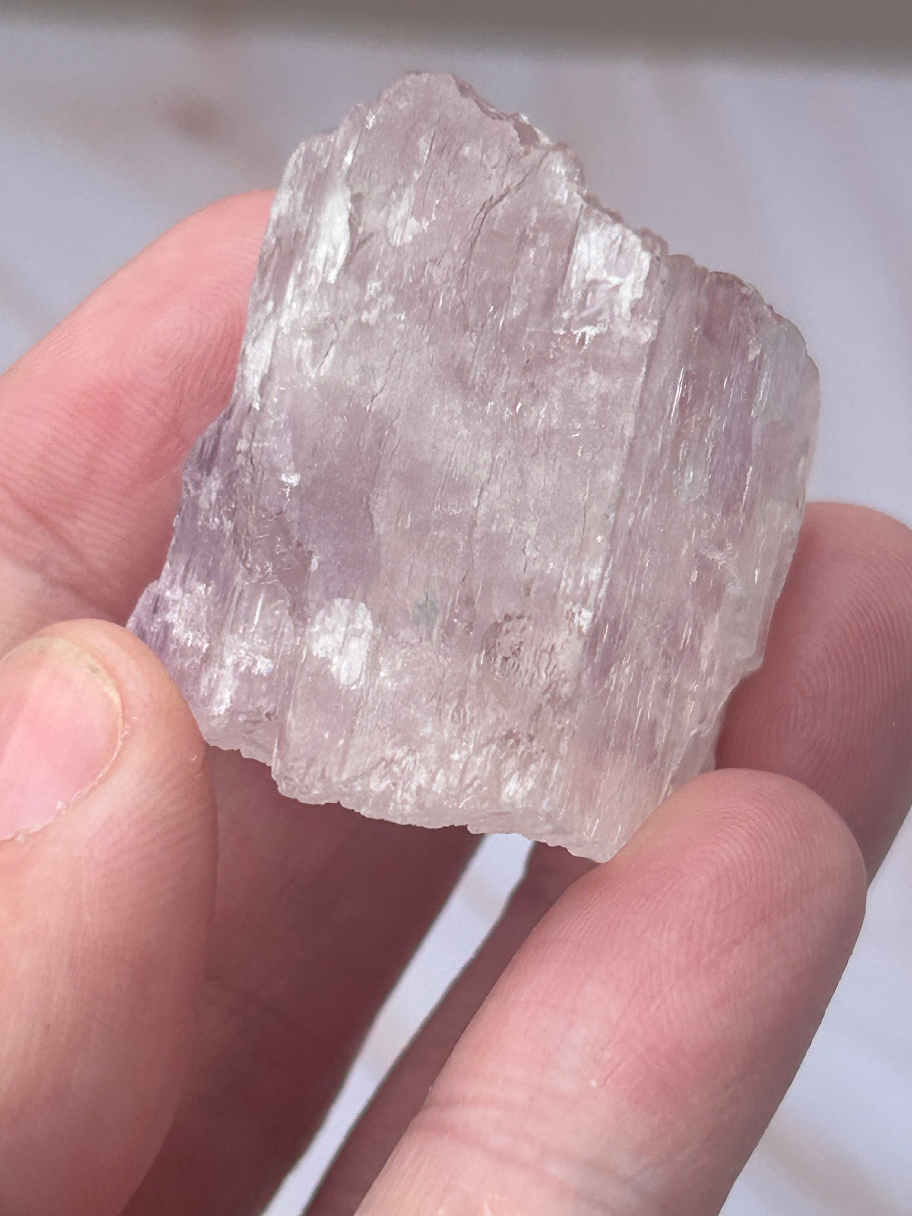 Lavender Kunzite Crystal - Love Compassion Emotional Healing