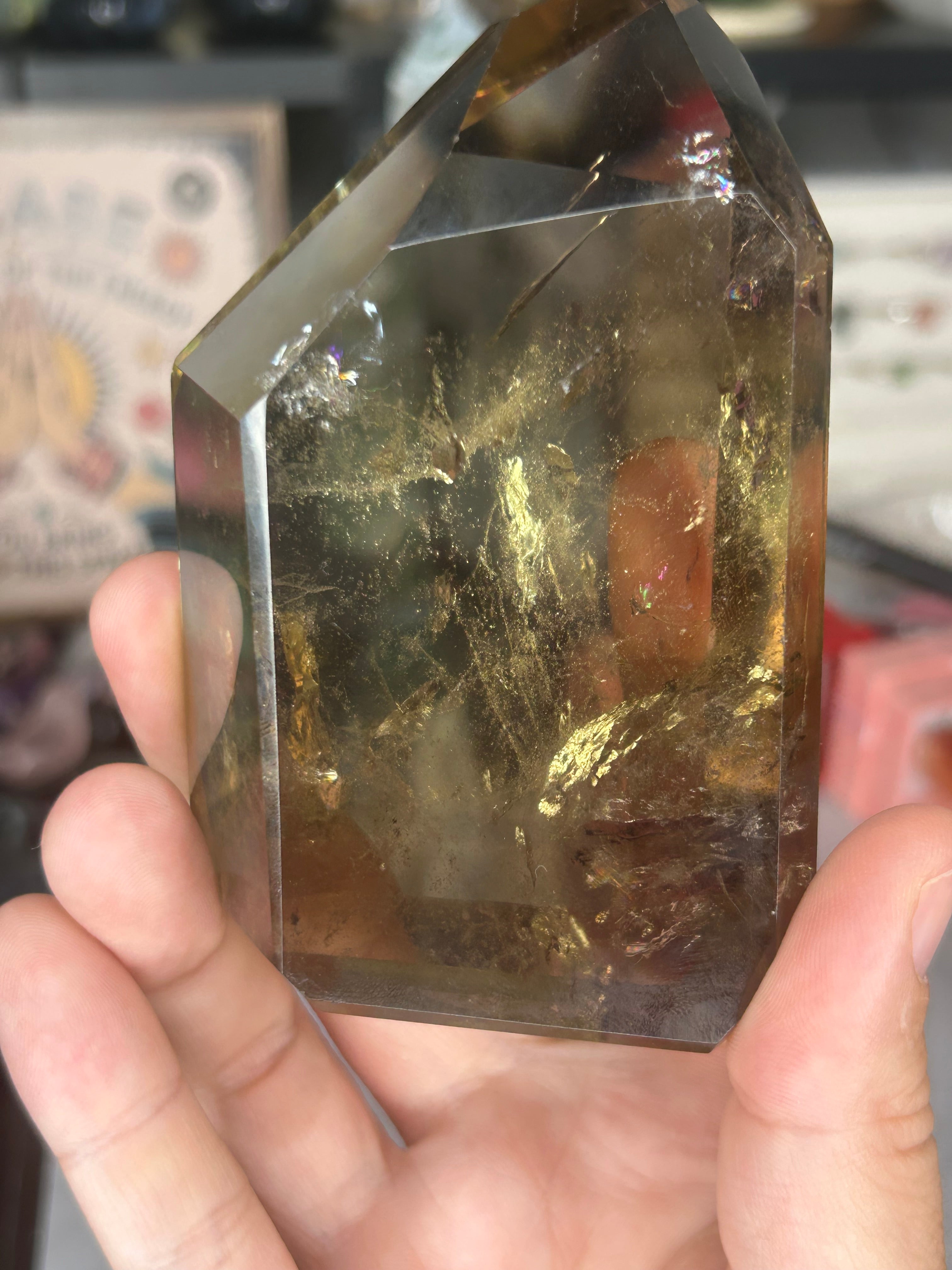 Smoky Citrine Free Form with Phantom Inclusions