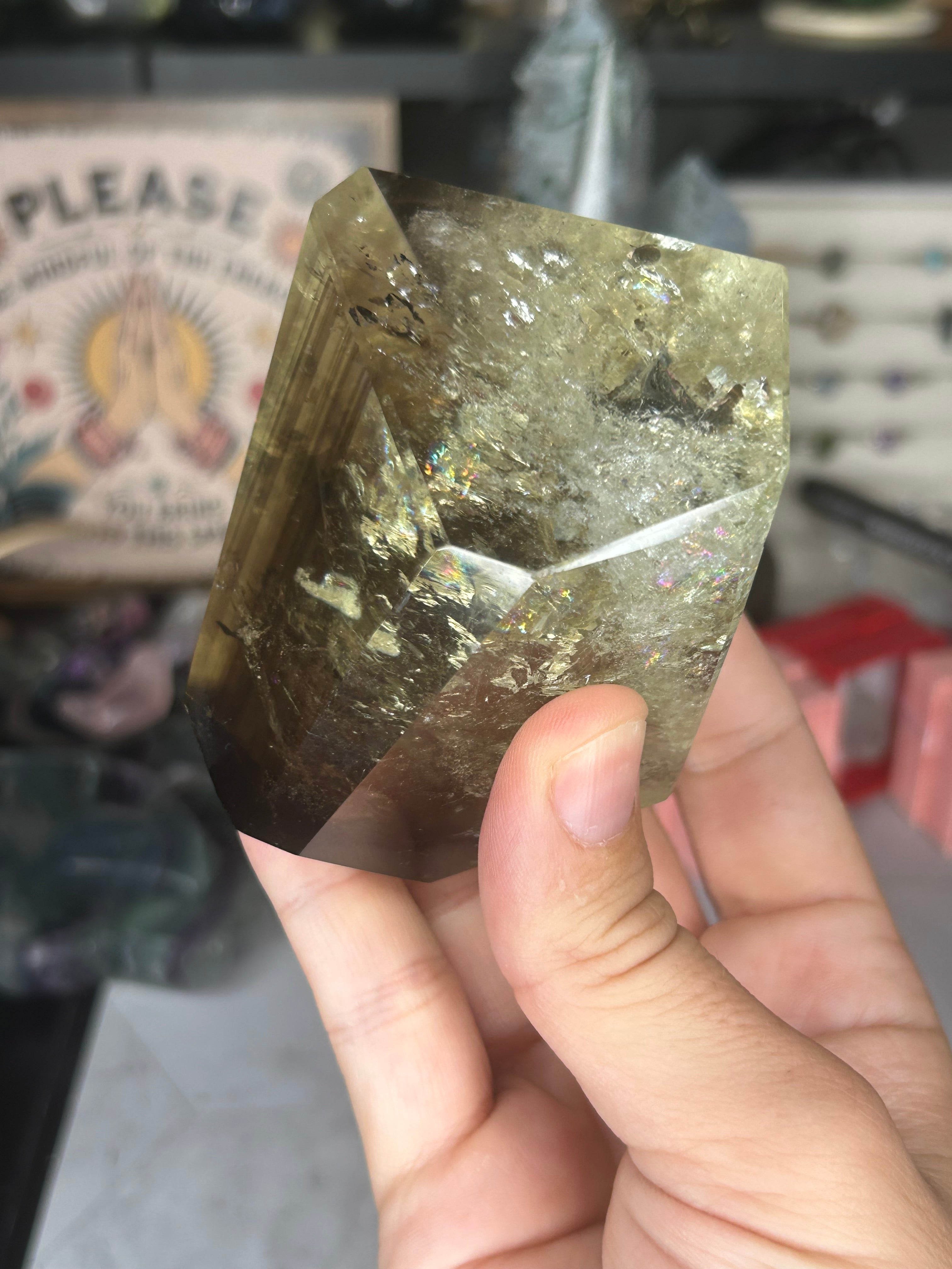 Smoky Citrine Free Form with Phantom Inclusions