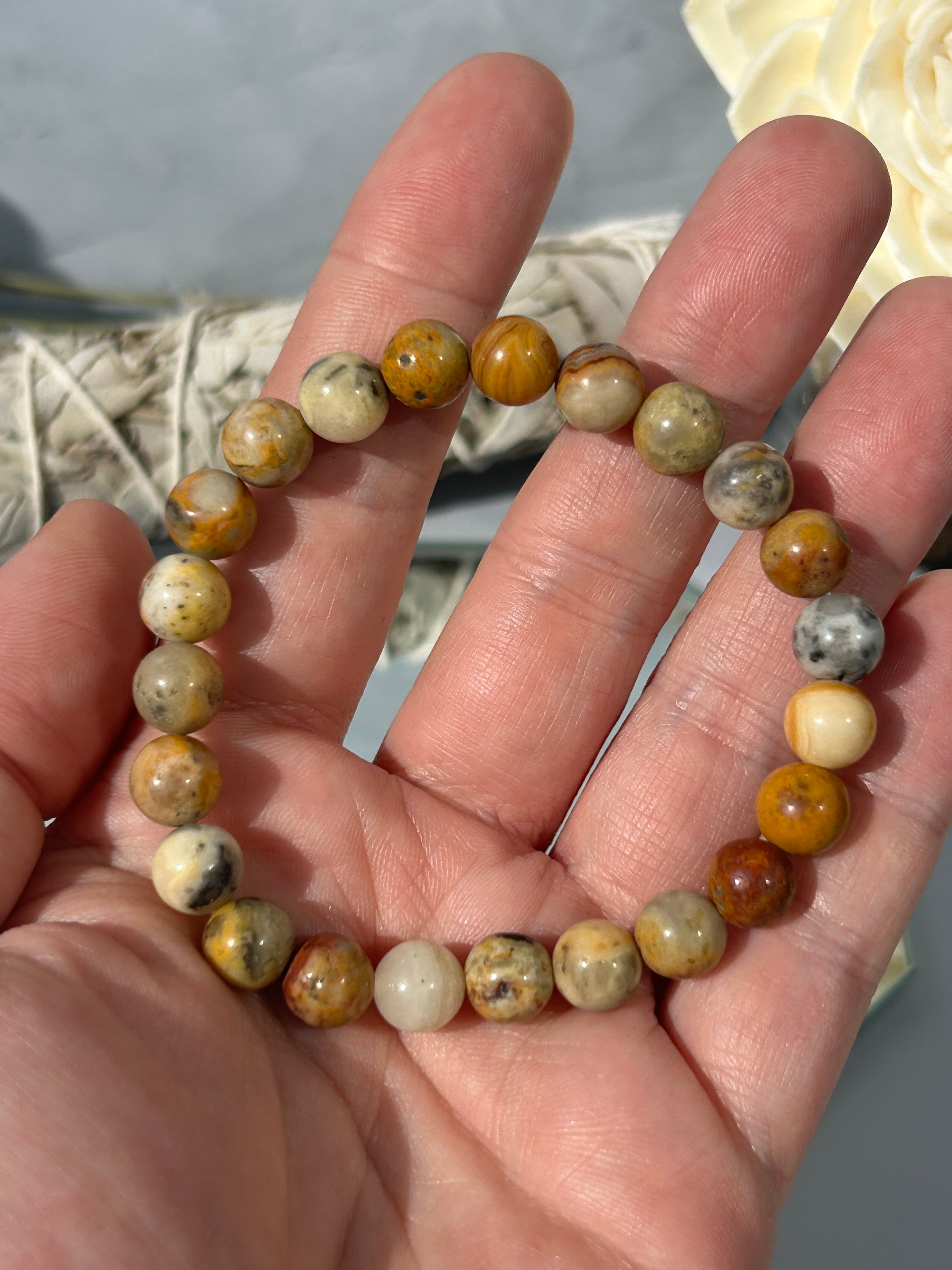 Crazy Lace Agate Bracelet