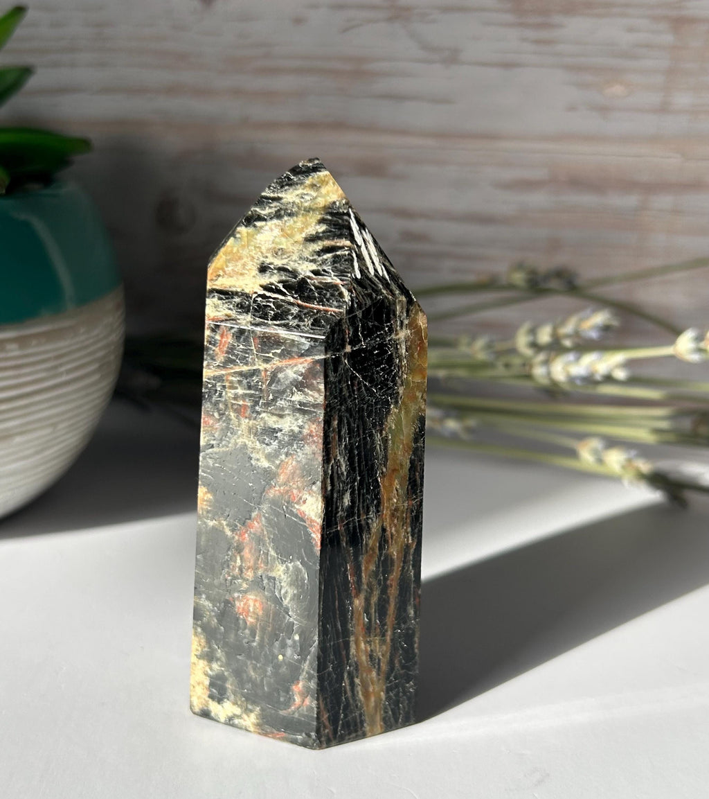 Black Tourmaline Iron Tower