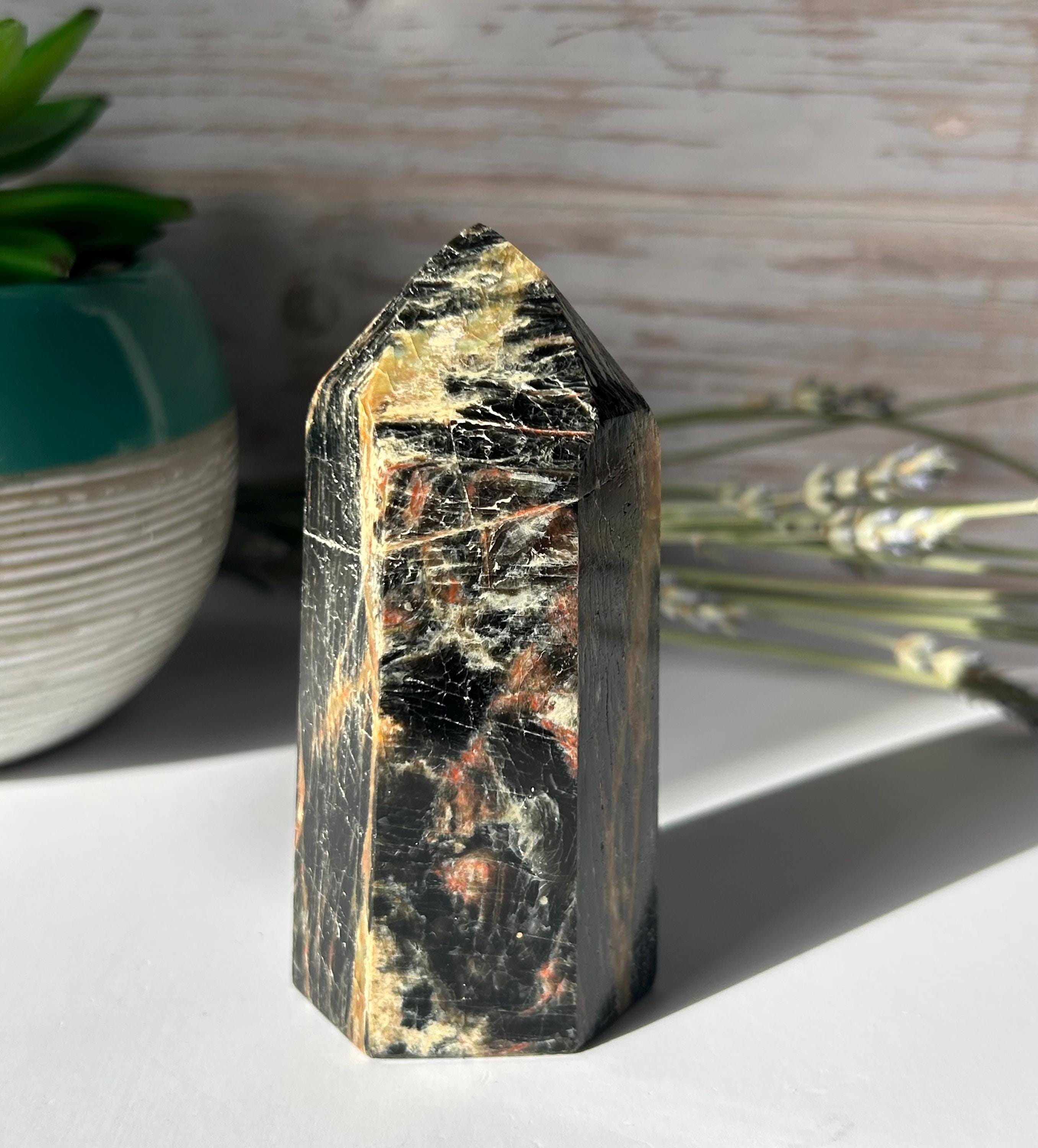 Black Tourmaline Iron Tower