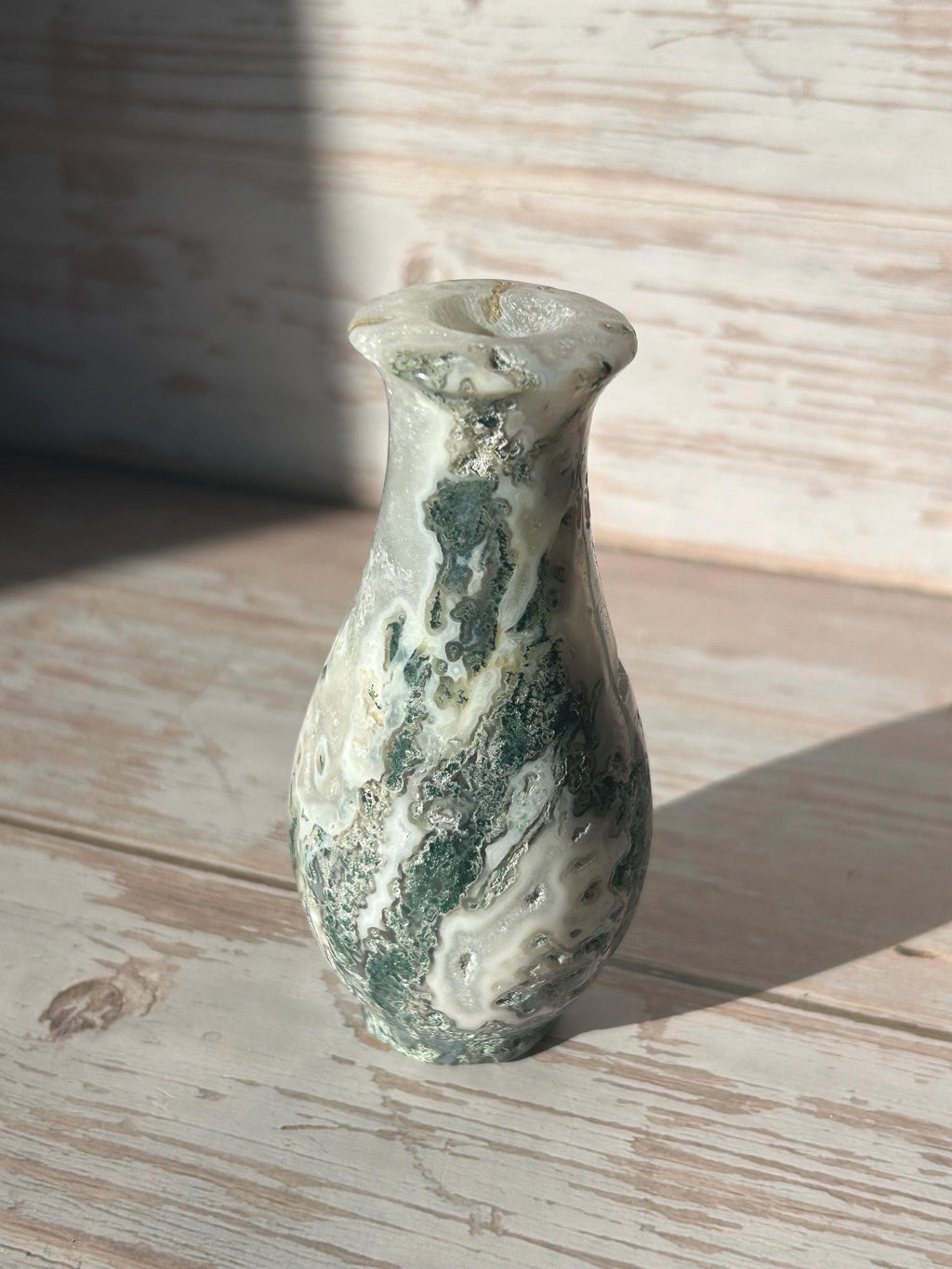 Moss Agate Vase