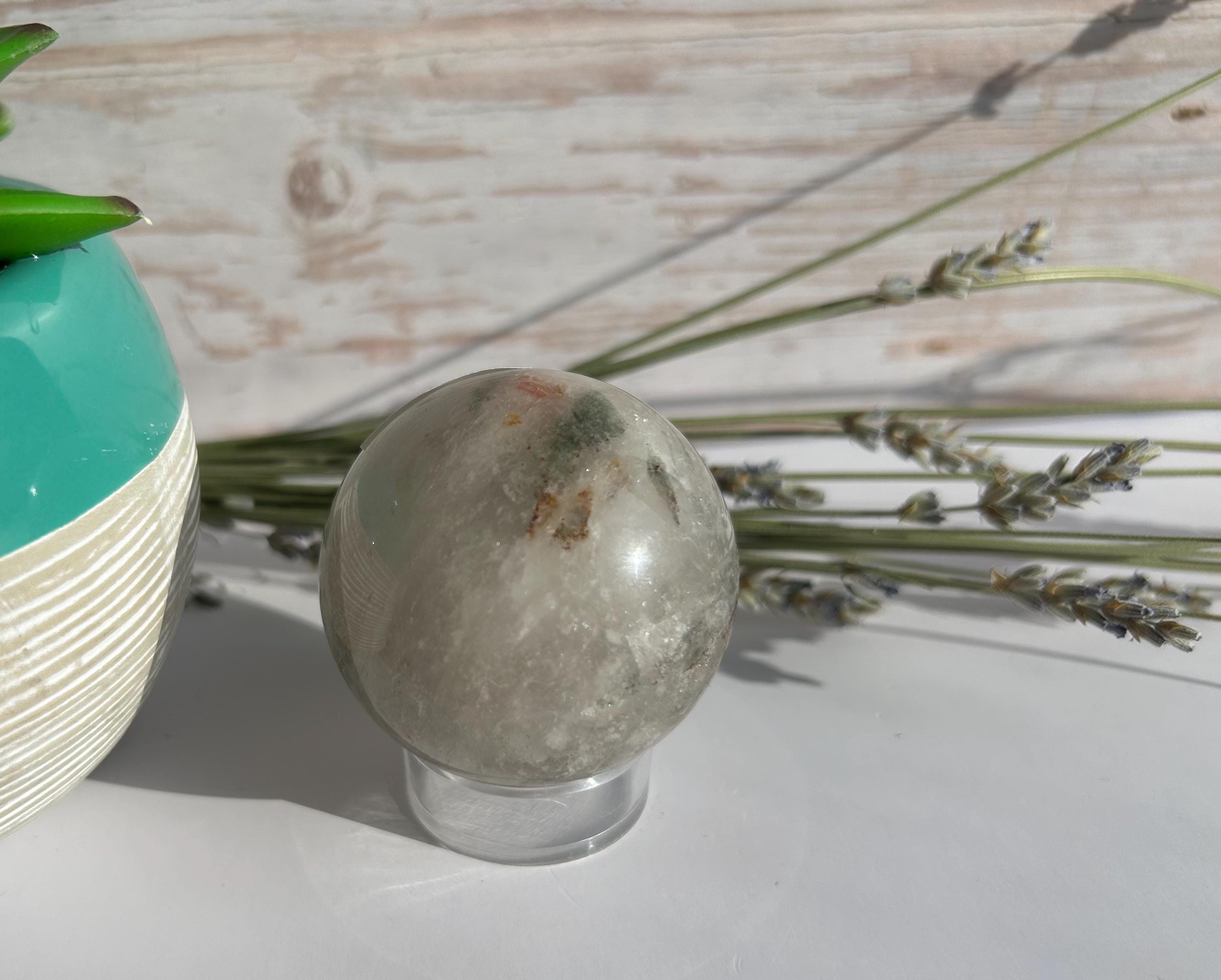 Garden Quartz Lodolite Sphere