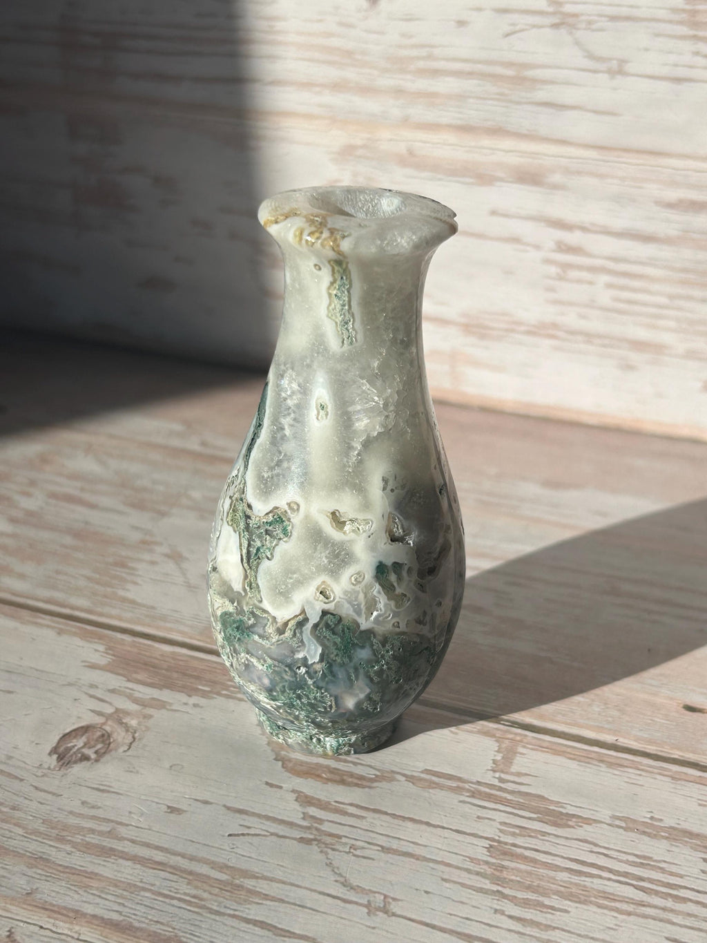 Moss Agate Vase