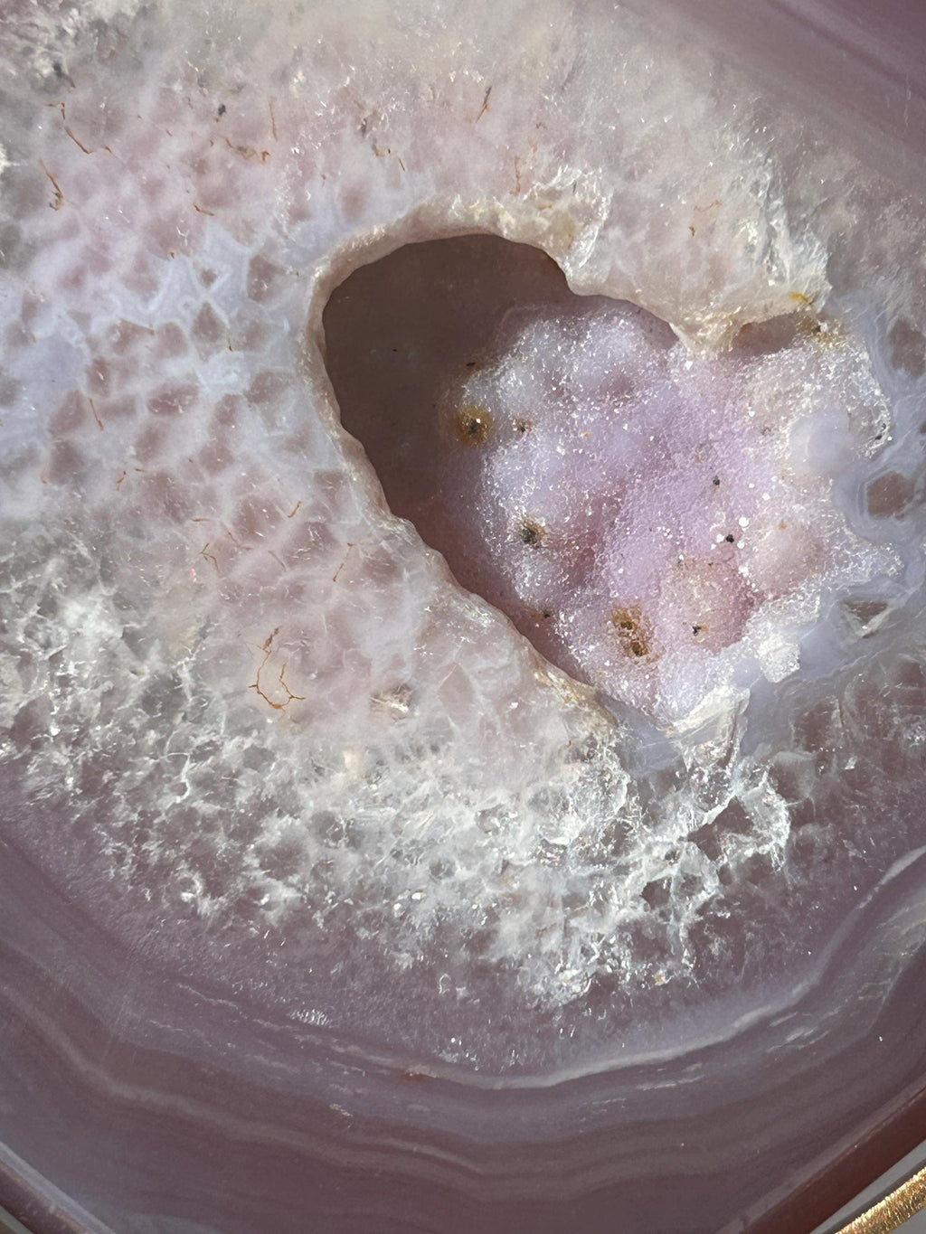 Purple Jelly Agate Heart