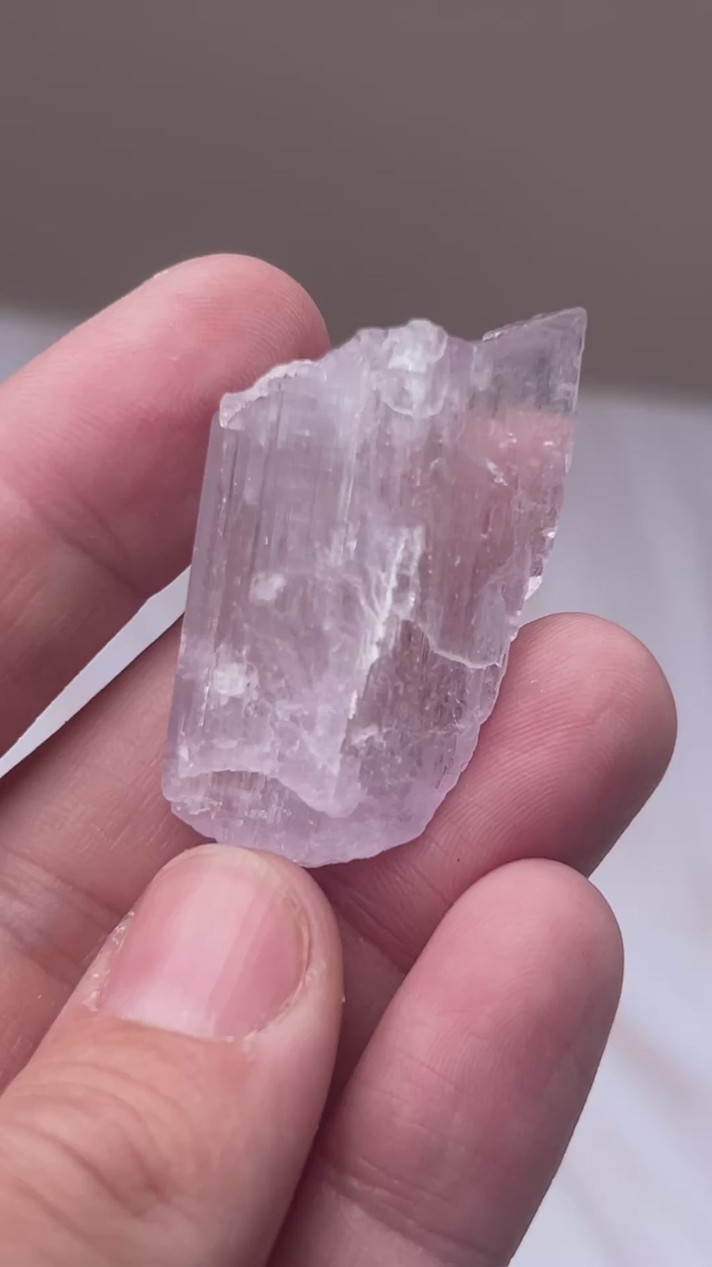 Lilac Kunzite Crystal - Love Compassion Emotional Healing