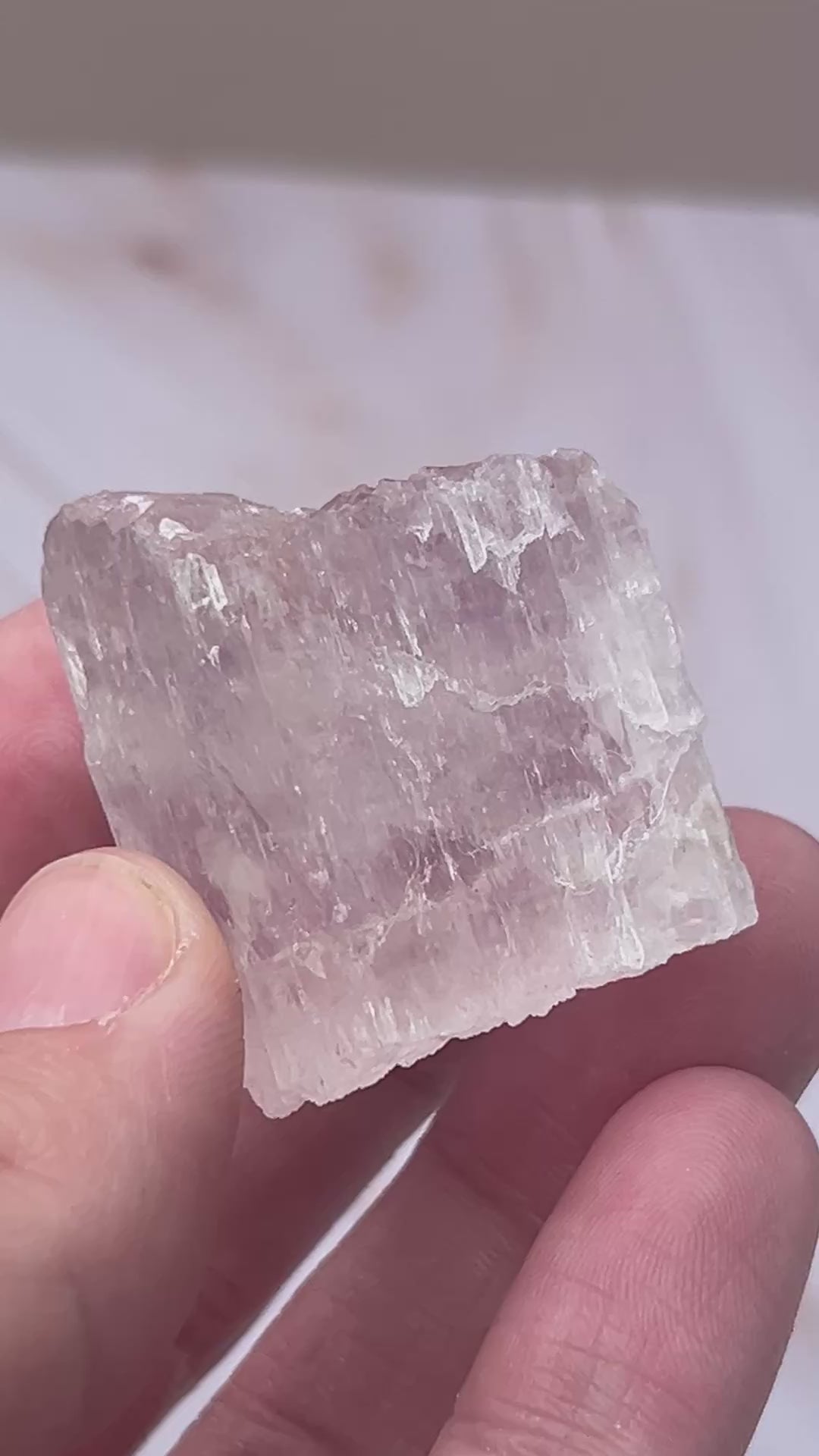 Lavender Kunzite Crystal - Love Compassion Emotional Healing